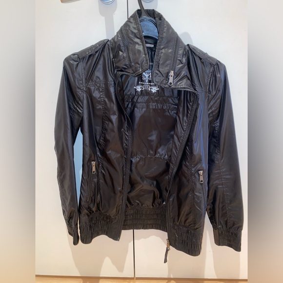 Worn once💜 Mackage rain jacket 🖤 - Picture 1 of 5